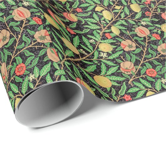 Fruchtmuster von William Morris Geschenkpapier (Rolleneckpunkt)