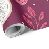 Fruchtmuster-Wrap-Papier – 76cm x 18,3m Rolle von Geschenkpapier (Rolleneckpunkt)