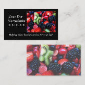 Fruchtnahrungskarte Visitenkarte (Vorne/Hinten)