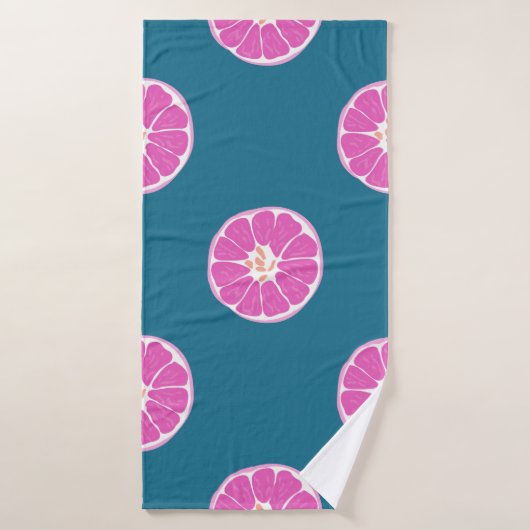 Fruchtnahtlos mit Orange. abstrakt,art,b Badehandtuch (Badehandtuch)