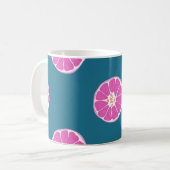 Fruchtnahtlos mit Orange. abstrakt,art,b Kaffeetasse (Vorderseite Links)