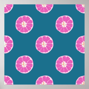 Fruchtnahtlos mit Orange. abstrakt,art,b Poster