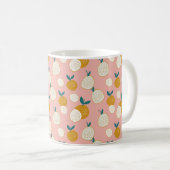 Fruchtnahtloser Hintergrund, Druckmuster Kaffeetasse (VorderseiteRechts)