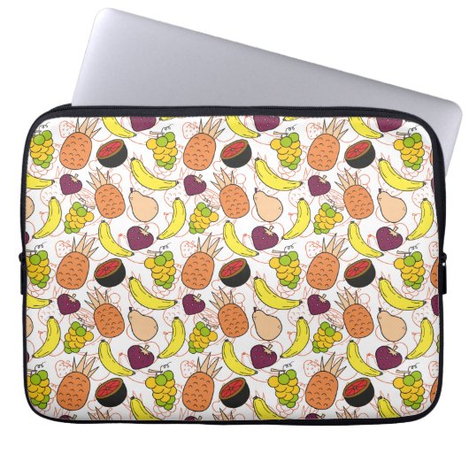 Fruchtnahtloses Muster | Fruchtoberfläche 50 Laptopschutzhülle (Vorderseite)