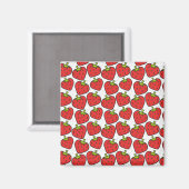 Fruchtnahtloses Muster | Fruchtoberfläche 60 Magnet (Vorderseite/Rückseite)