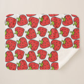 Fruchtnahtloses Muster | Fruchtoberfläche 60 Sherpadecke (Vorderseite (Horizontal))