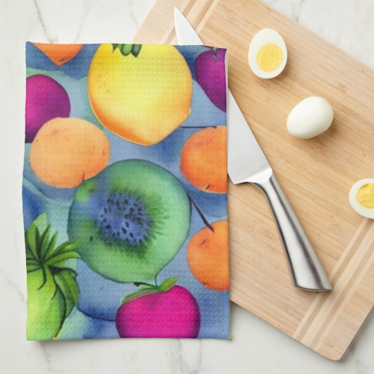 Fruchtnahtloses Muster Geschirrtuch (Viertel Falte)