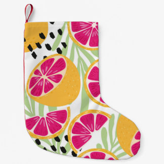 Fruchtnahtloses Muster, Grapefruits mit tropischem Kleiner Weihnachtsstrumpf