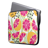 Fruchtnahtloses Muster, Grapefruits mit tropischem Laptopschutzhülle (Vorderseite Links)