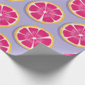 Fruchtnahtloses Muster, Grapefruitscheiben mit Sch Geschenkpapier (Ecke)