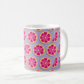Fruchtnahtloses Muster, Grapefruitscheiben mit Sch Kaffeetasse (VorderseiteRechts)