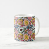 Fruchtnahtloses Muster Kaffeetasse (VorderseiteRechts)
