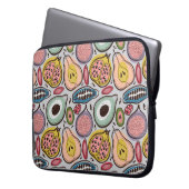 Fruchtnahtloses Muster Laptopschutzhülle (Vorderseite Links)