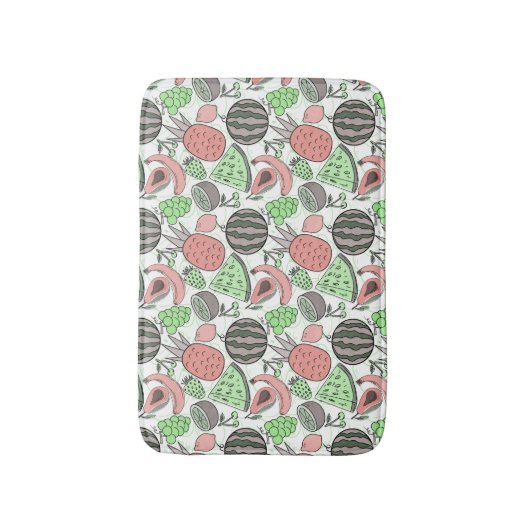 Fruchtnahtloses Muster | Muster der Fruchtoberfläc Badematte (Vorderseite Vertikal)