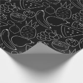 Fruchtnahtloses Muster | Muster der Fruchtoberfläc Geschenkpapier (Ecke)