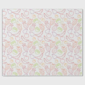 Fruchtnahtloses Muster | Muster der Fruchtoberfläc Geschenkpapier (Flach)