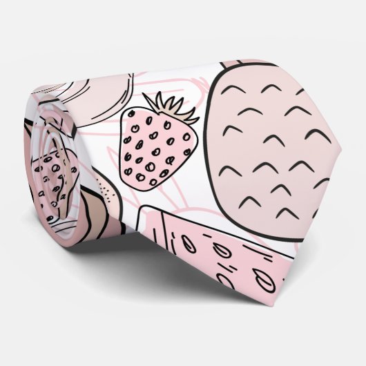 Fruchtnahtloses Muster | Muster der Fruchtoberfläc Krawatte (Gerollt)