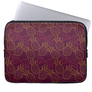 Fruchtnahtloses Muster Muster der Fruchtoberfläc Laptopschutzhülle