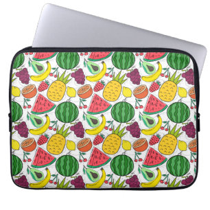 Fruchtnahtloses Muster   Muster der Fruchtoberfläc Laptopschutzhülle