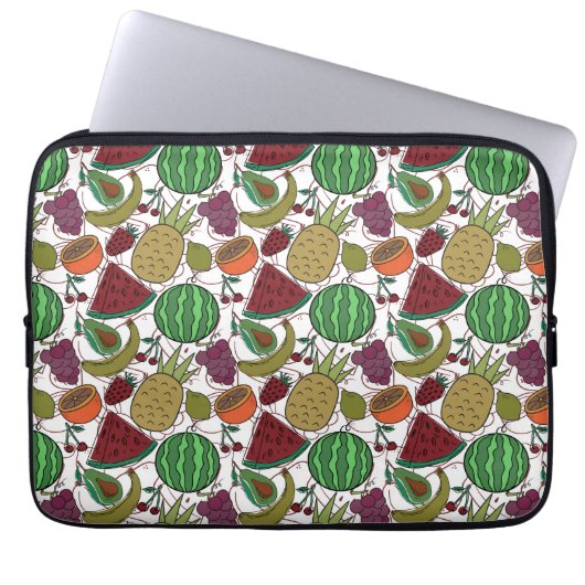 Fruchtnahtloses Muster | Muster der Fruchtoberfläc Laptopschutzhülle (Vorderseite)