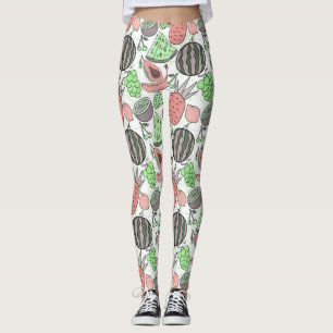Fruchtnahtloses Muster Muster der Fruchtoberfläc Leggings