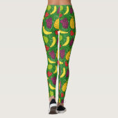 Fruchtnahtloses Muster | Muster der Fruchtoberfläc Leggings (Rückseite)