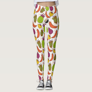 Fruchtnahtloses Muster Muster der Fruchtoberfläc Leggings
