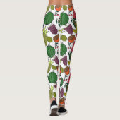 Fruchtnahtloses Muster | Muster der Fruchtoberfläc Leggings (Rückseite)