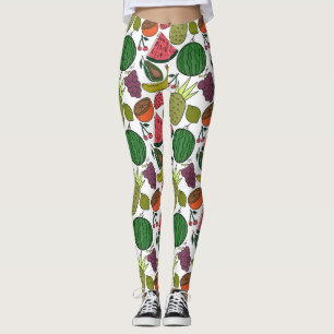 Fruchtnahtloses Muster Muster der Fruchtoberfläc Leggings