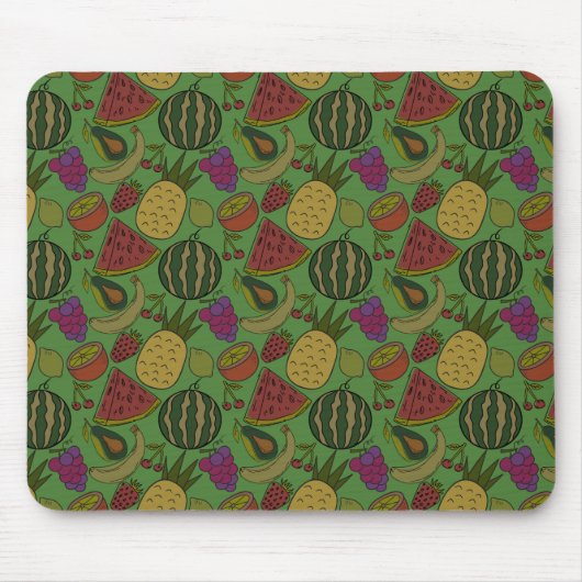 Fruchtnahtloses Muster | Muster der Fruchtoberfläc Mousepad (Vorne)