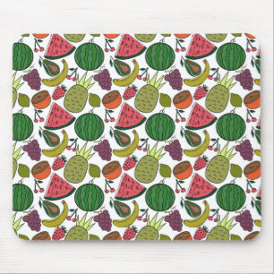 Fruchtnahtloses Muster   Muster der Fruchtoberfläc Mousepad