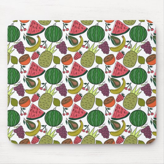 Fruchtnahtloses Muster | Muster der Fruchtoberfläc Mousepad (Vorne)