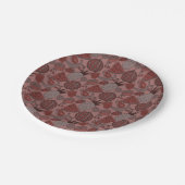 Fruchtnahtloses Muster | Muster der Fruchtoberfläc Pappteller (Schrägansicht)