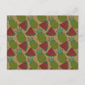 Fruchtnahtloses Muster | Muster der Fruchtoberfläc Postkarte (Vorderseite)