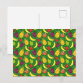 Fruchtnahtloses Muster | Muster der Fruchtoberfläc Postkarte (Vorne/Hinten)