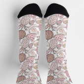Fruchtnahtloses Muster | Muster der Fruchtoberfläc Socken (Oben)