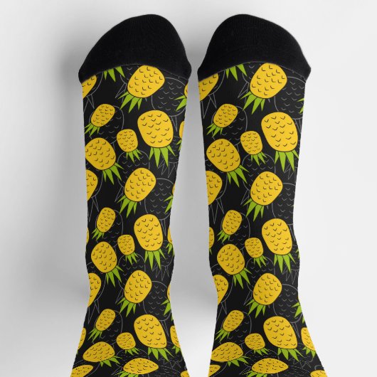 Fruchtnahtloses Muster | Muster der Fruchtoberfläc Socken (Oben)