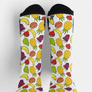 Fruchtnahtloses Muster   Muster der Fruchtoberfläc Socken