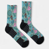 Fruchtnahtloses Muster | Muster der Fruchtoberfläc Socken (Rechts)