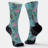 Fruchtnahtloses Muster | Muster der Fruchtoberfläc Socken (Gewinkelt)