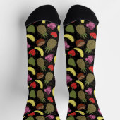 Fruchtnahtloses Muster | Muster der Fruchtoberfläc Socken (Oben)
