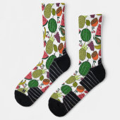 Fruchtnahtloses Muster | Muster der Fruchtoberfläc Socken (Links)
