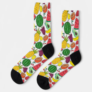 Fruchtnahtloses Muster   Muster der Fruchtoberfläc Socken
