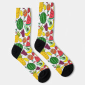 Fruchtnahtloses Muster | Muster der Fruchtoberfläc Socken (Rechts)