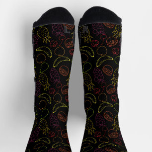 Fruchtnahtloses Muster   Muster der Fruchtoberfläc Socken
