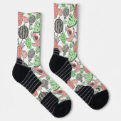 Fruchtnahtloses Muster | Muster der Fruchtoberfläc Socken (Rechts)