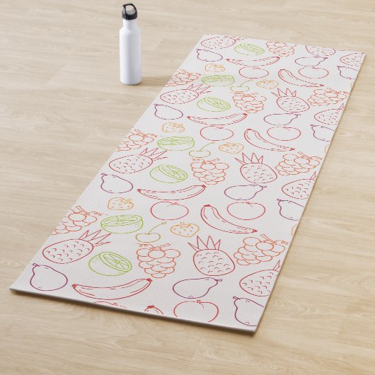 Fruchtnahtloses Muster | Muster der Fruchtoberfläc Yogamatte (Beispiel)
