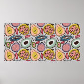 Fruchtnahtloses Muster Poster (Vorne)