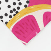 Fruchtnahtloses Muster, Sammlung exotischer Tropen Fleecedecke (Ecke)