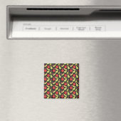 Fruchtnahtloses Muster | Tropenfrüchte mit farbenf Magnet (In Situ (Geschirrspüler))